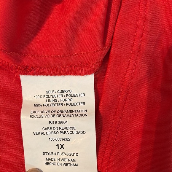 ♻️ My Michelle Red Crochet Dress size 1x - Picture 5 of 9